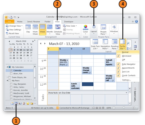 Managing A Calendar In Microsoft Outlook 2010 Microsoft Press Store