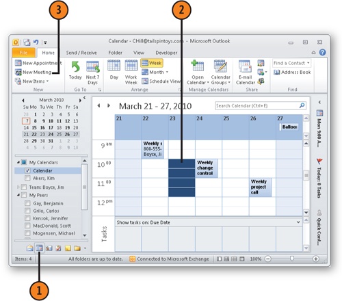 cómo configurar la programación de recursos en Outlook 2010